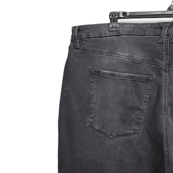 Good American Always Fits Good Legs Straight Jeans Womens 28-32 Plus Size Gray - Picture 6 of 9